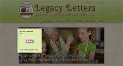 Desktop Screenshot of legacyletter.org