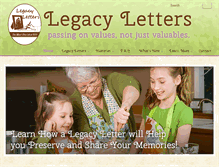 Tablet Screenshot of legacyletter.org